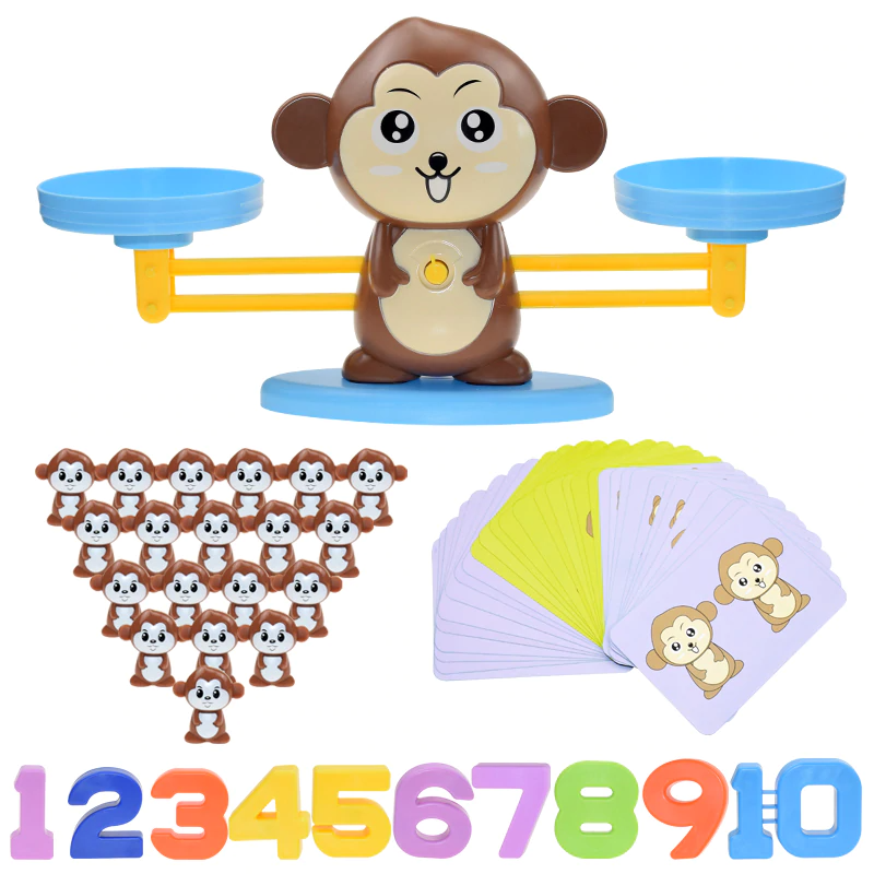 Fun Monkey Balancing Maths Montessori Toy