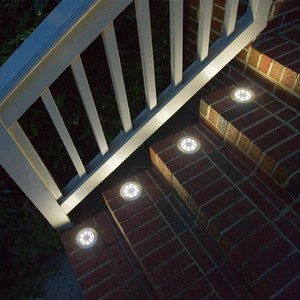 12 LED Solar Ground Lights Outdoor Waterproof