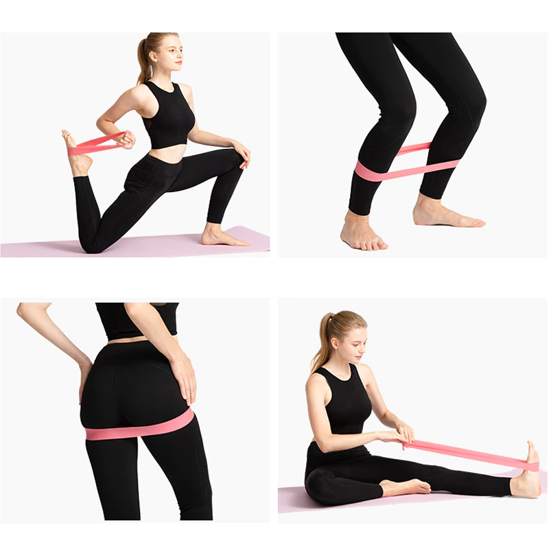 5 Piece Set of Resistance Body Bands with Carry Bag