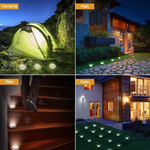 12 LED Solar Ground Lights Outdoor Waterproof