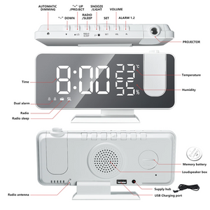 FM Radio LED Digital Smart Alarm Clock