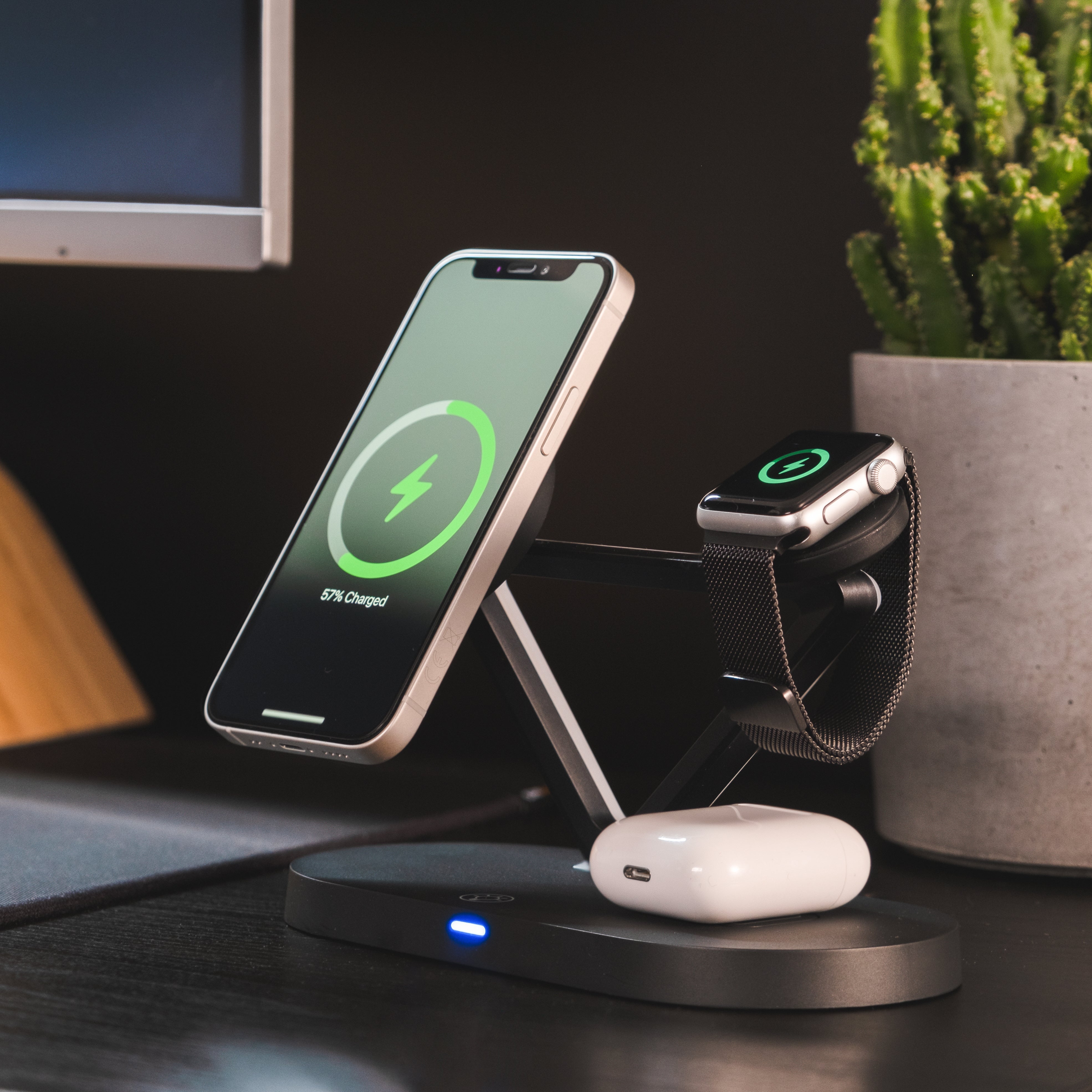 3 in 1 Premium wireless charging station