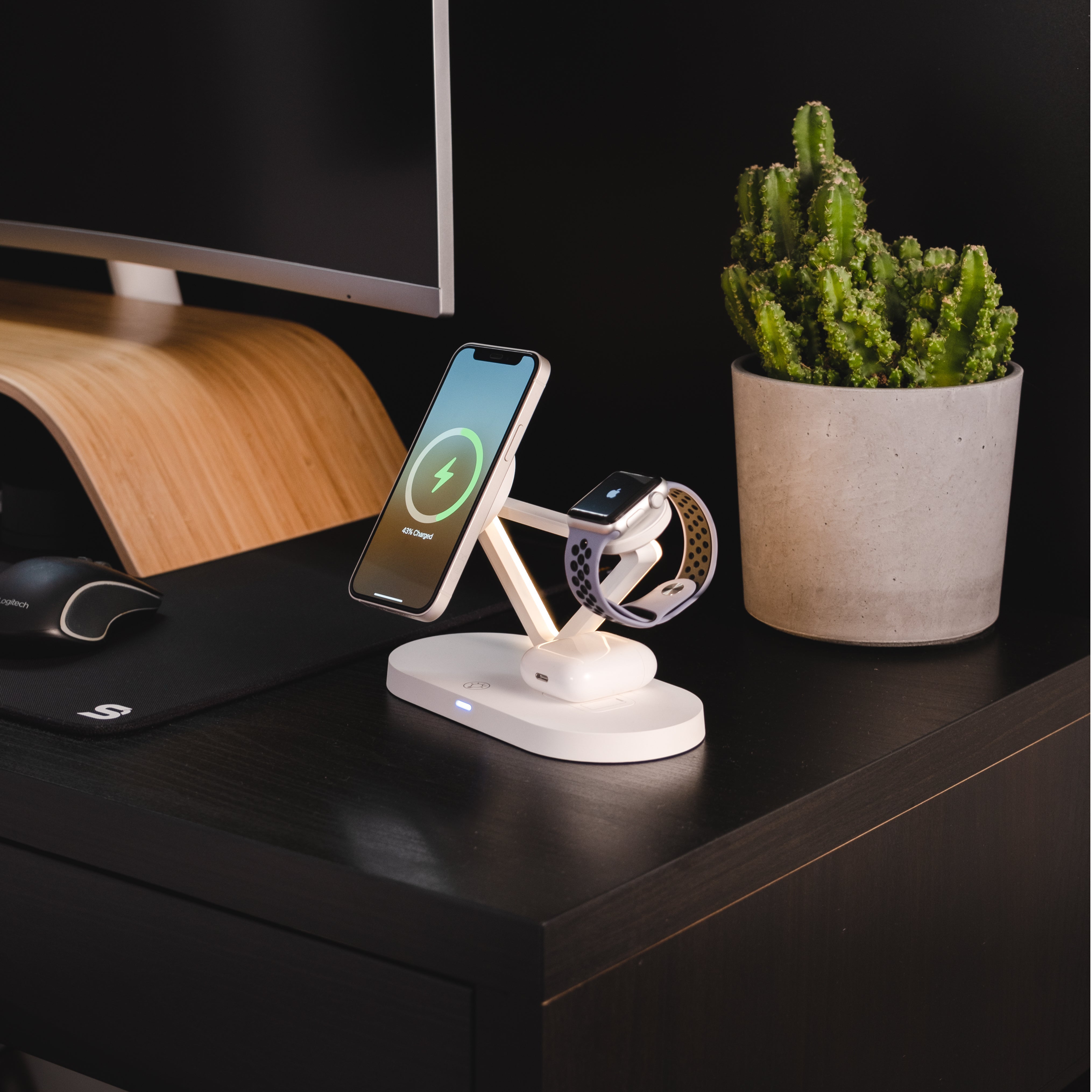 3 in 1 Premium wireless charging station