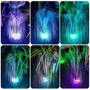 Outdoor Solar Powered Water Fountain With Led Lights