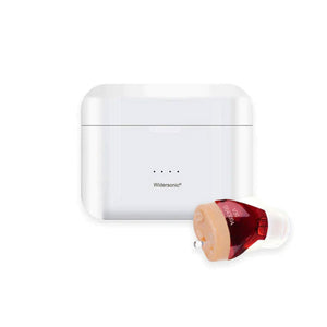 Rechargeable & invisible hearing aids pair