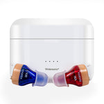 Rechargeable & invisible hearing aids pair