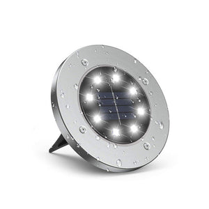 12 LED Solar Ground Lights Outdoor Waterproof