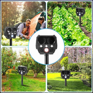 Ultrasonic Pest and Birds Repeller: Long Range Solar Powered animals Repellent