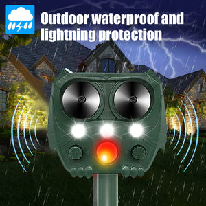 Ultrasonic Pest and Birds Repeller: Long Range Solar Powered animals Repellent